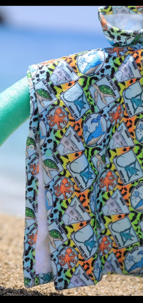 Ocean Vibes Hooded Towel - Charley's Wild World