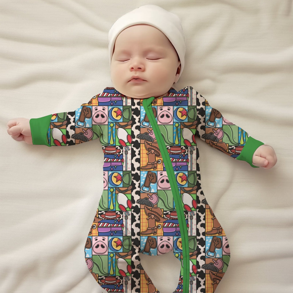 Patchwork Story Sleepsuit - Charley's Wild World