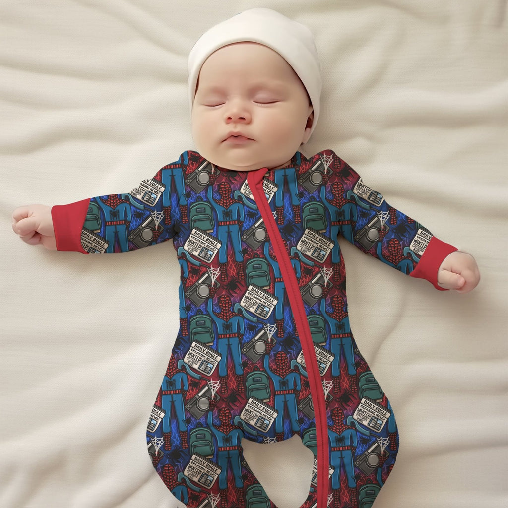 Shooting Webs Sleepsuit - Charley's Wild World