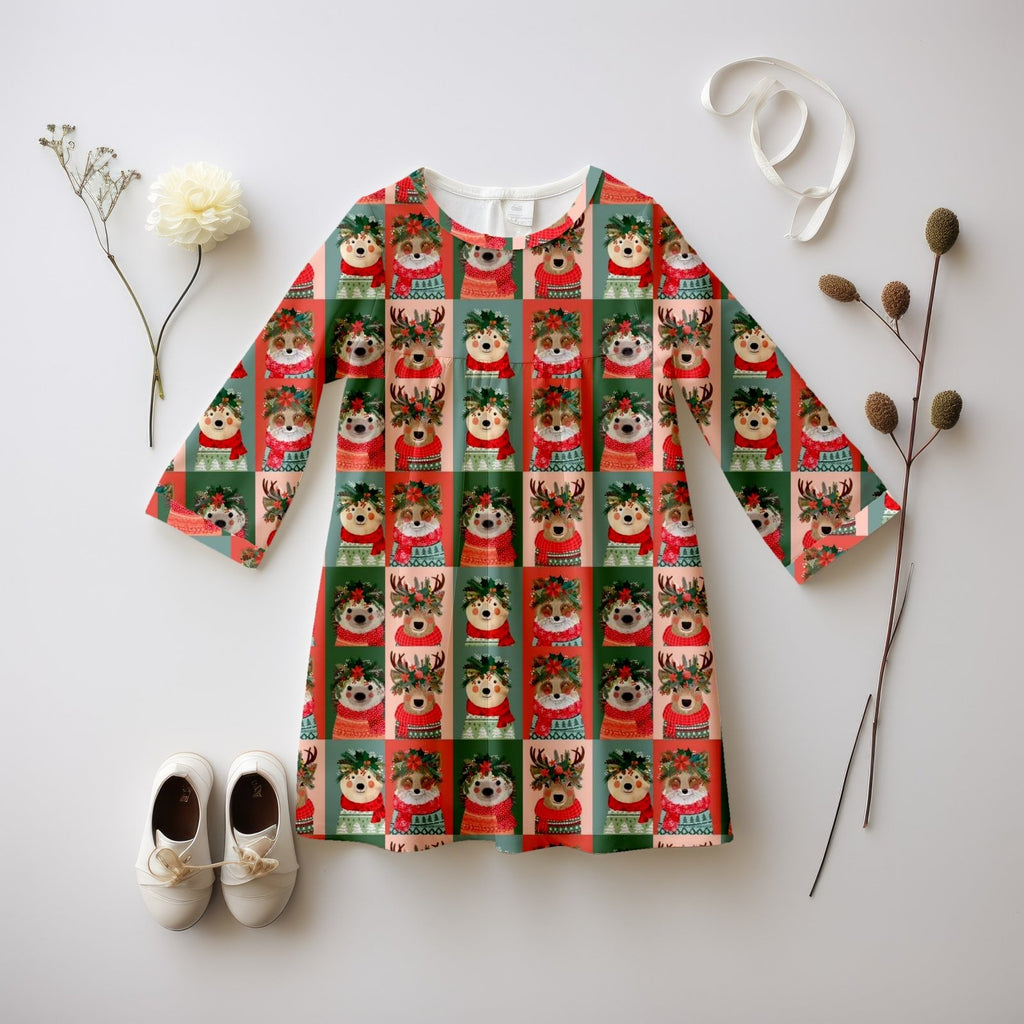 The Christmas Squad Dress - Charley's Wild World