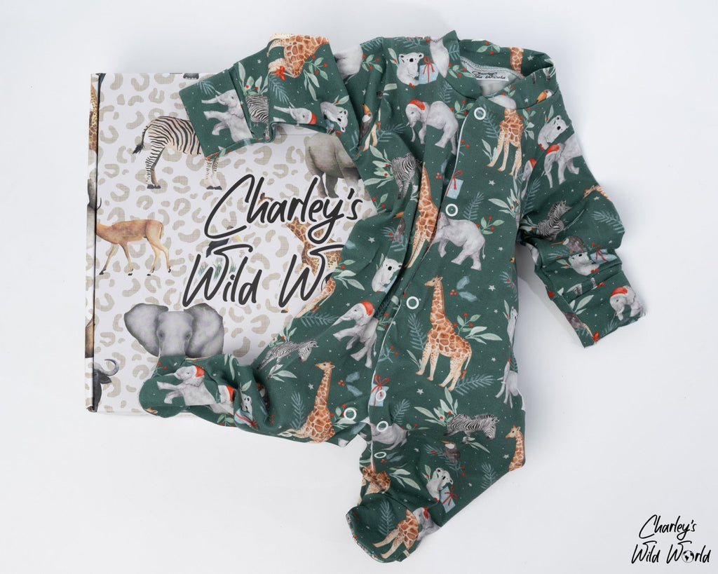 Jingle Jungle Sleepsuit - CharleysWildWorld