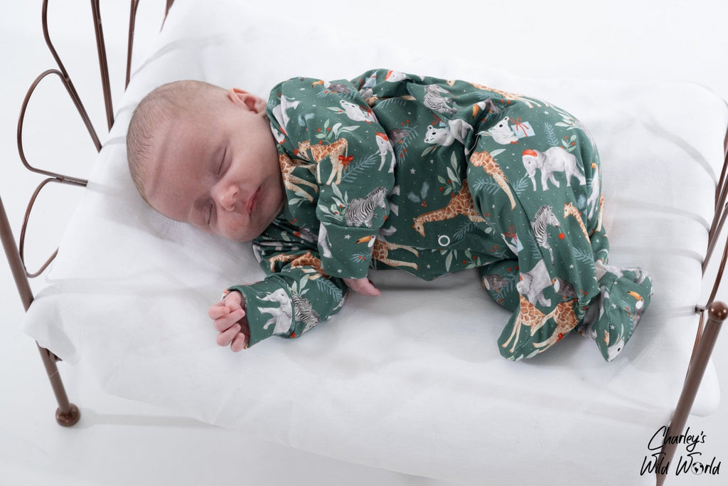 Jingle Jungle Sleepsuit - CharleysWildWorld