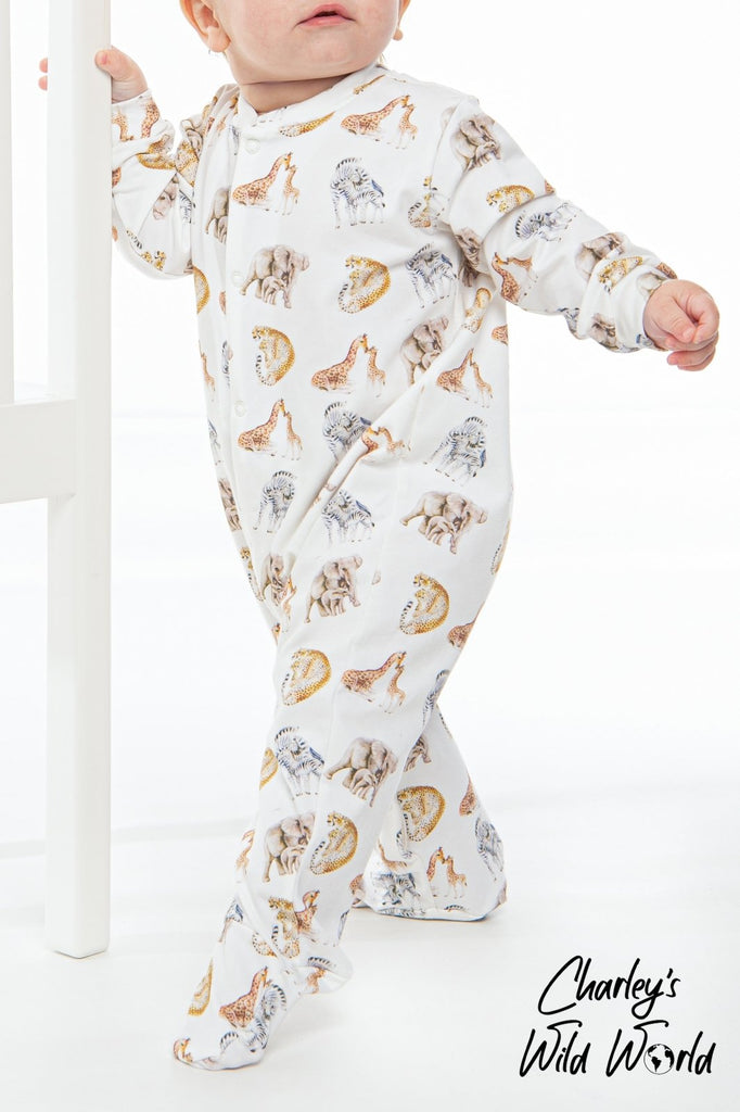 Mama & Me Sleepsuit & Muslin Gift Set - CharleysWildWorld