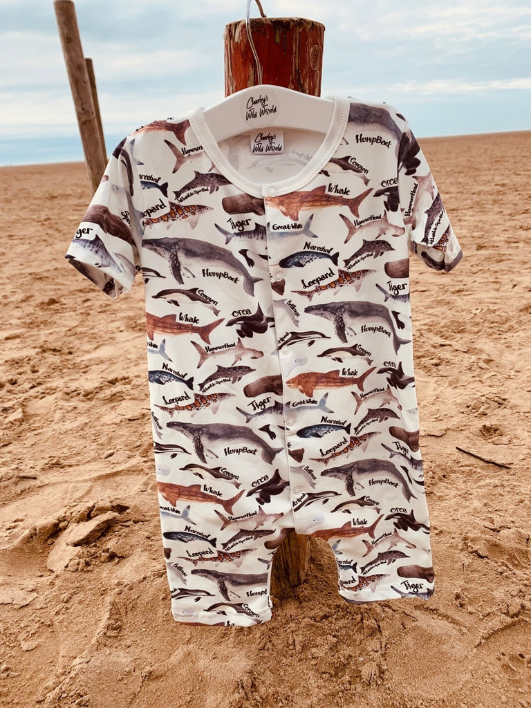 'Ocean Child' T-Shirt Romper - CharleysWildWorld