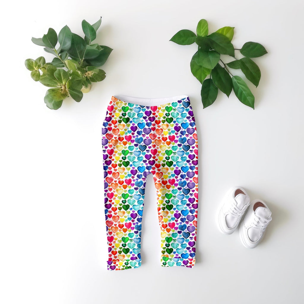 Rainbow Heart Leggings - Charley's Wild World