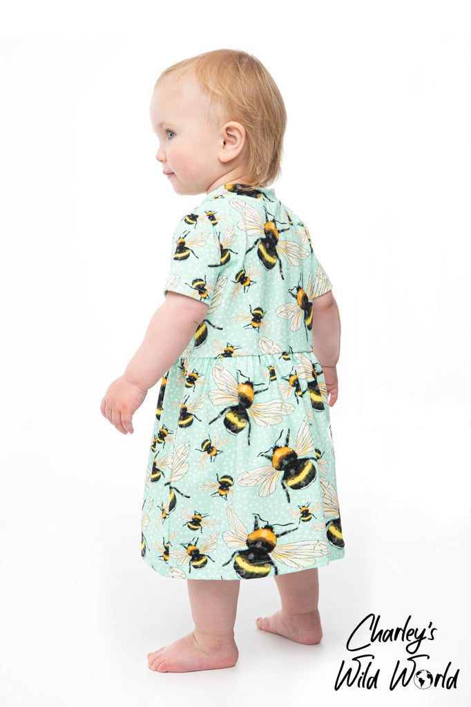 'The Bee's Knees' Short Sleeved Dress - CharleysWildWorld