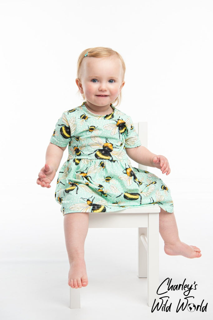 'The Bee's Knees' Short Sleeved Dress - CharleysWildWorld